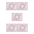 thumbnail image 2 of jesticaly Cake Non-stick Silicone Kneading Mat Restaurant Portable Rolling Pad Sheet Baking Tool Kitchen Accessories Red 40x30cm 5Set, 2 of 6