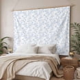 thumbnail image 3 of Blue Spring Floral Small Tapestry for Bedroom Wall Hanging Tapestry,Elegant Watercolor Summer Botanical Ceiling Backdrop Tapestries Poster Blanket Wall Decor for Teens Room Living Room Dorm 23" x 28", 3 of 8