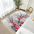 thumbnail image 3 of Cherry Blossom Rug for Bedroom - Cherry Blossom Rug, 3x5 Rug, Japanese Sakura Area Rug, Asian Style Washable Non Slip Rugs, Japan Florals Carpet - Home Decor, Cherry Blossom Gifts for Women, 3 of 7