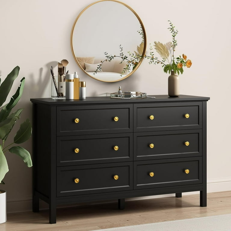 green emerald velvet dress Black & Gold Glam Upholstered Bedroom Set (Bed, Dresser & Mirror,  Nightstand) main image 0