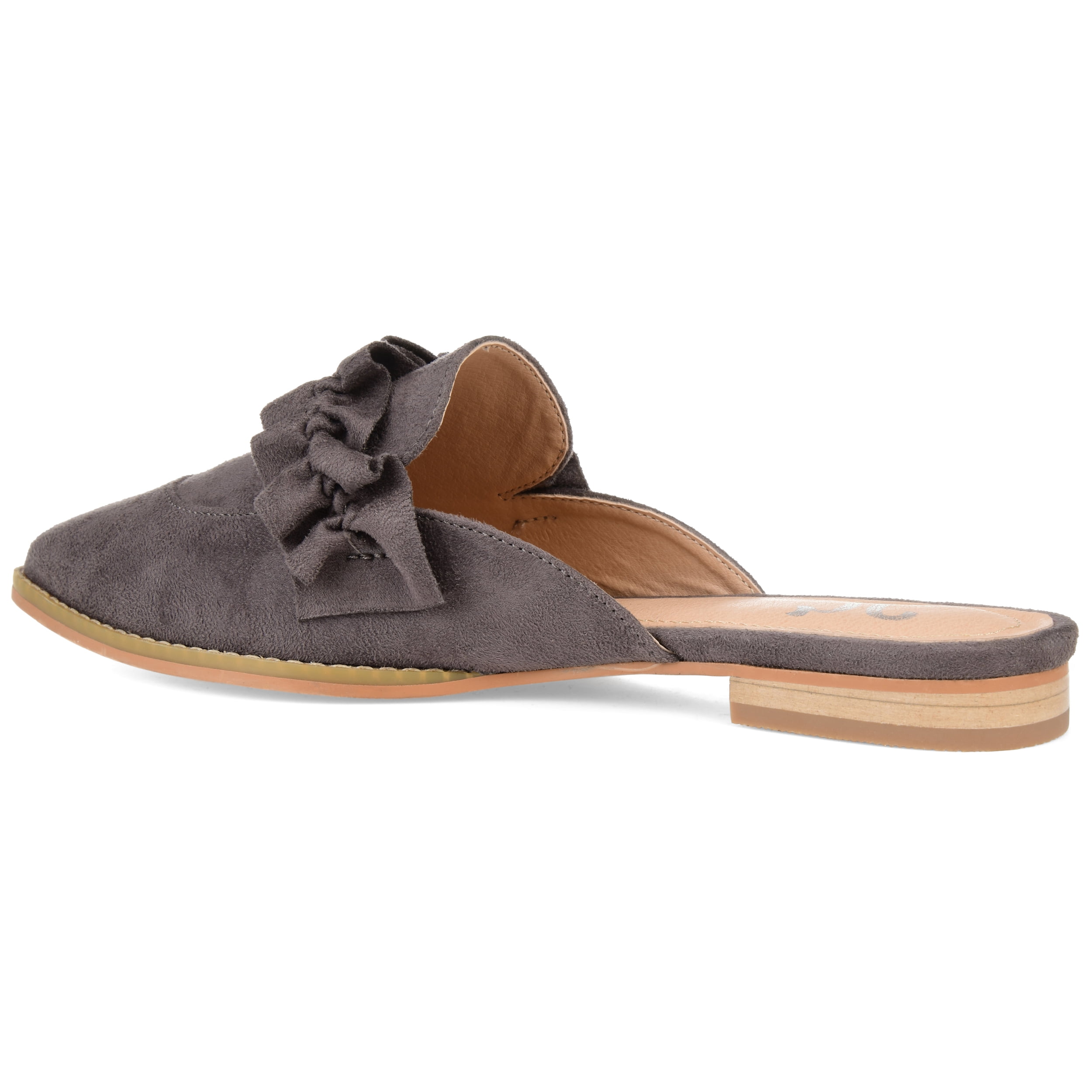 Journee Womens Kessie Slip On Pointed Toe Mules Flats