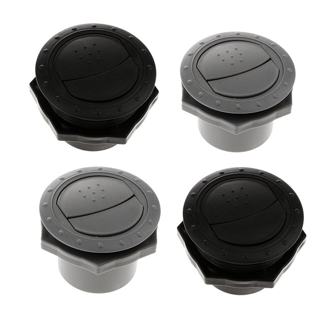 Paquete de 4 Remolques para Vehículos Recreativos, , tejado Lateral, Ventilación forma forma forma , Ventilación , Salida de Ventilación de 7 2 y 2 Yotijar Rejillas de ventilación laterales del remolque RV ATV