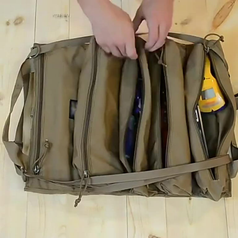 Bushcraft Tool Roll, Waxed Canvas Tool Roll, Camping Tool Kit