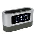 thumbnail image 2 of Pen Holder Alarm Clock, Digital Alarm Clock Temperature Display Snooze Alarm  For Bedroom White, 2 of 8