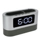 thumbnail image 5 of Portalápices Reloj despertador Diseño de portalápices Memoria de tiempo Hora Fecha Pantalla de temperatura Reloj LED para oficina Dormitorio Blanco, 5 of 14