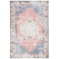thumbnail image 2 of SAFAVIEH Serapi Malanie Traditional Machine Washable Area Rug, Ivory/Pink, 5'3" x 7'7", 2 of 14