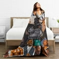 thumbnail image 4 of Blanket Michael Actors B. Jordans Throw Flannel Blankets Warm Soft Cozy Fuzzy Air Conditioning Blanket for Living Room Sofa Bed Gift Blankets for All Seasons 40"x50", 4 of 6
