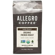 Allegro Coffee Organic French Roast Whole Bean Coffee, 12 Oz