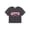 Gray Cat, variant on Stylish Graphic Crop Top for Girls - Light Yellow Florida Theme Short Sleeve Summer Crewneck Tees Size 12/14
