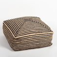 thumbnail image 1 of Tabouret de Pouf Naturel et Noir, 1 of 1