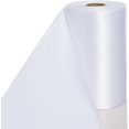 thumbnail image 1 of HWZWT 4 Inches Wide White Satin Ribbon, 27 Yards Soft, No Wrinkles and Consecutive Solid Fabric Ribbon for Cutting Ceremony, Christmas, Wedding, Birthday Decor and Chair Sashes White, 1 of 5