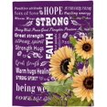 thumbnail image 2 of Super Soft Cozy Flannel Fleece Blanket Sunflower Positive Words Lightweight Comfy Throw Blanket for Bed/Couch/Sofa/Camping- Warm Hugs Positive Energy Healing Thoughts 49 x 59 Inche, 2 of 6