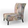 thumbnail image 3 of Designart "Segment Layers of Marbled Rock" Upholstered Fractals Accent Chair and Arm Chair, 3 of 5