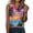 Purple, variant on KLHDSF Fashionable Camisole Tops For Women Casual Hawaiian Print Sleeveless Button Vest Top Blue L
