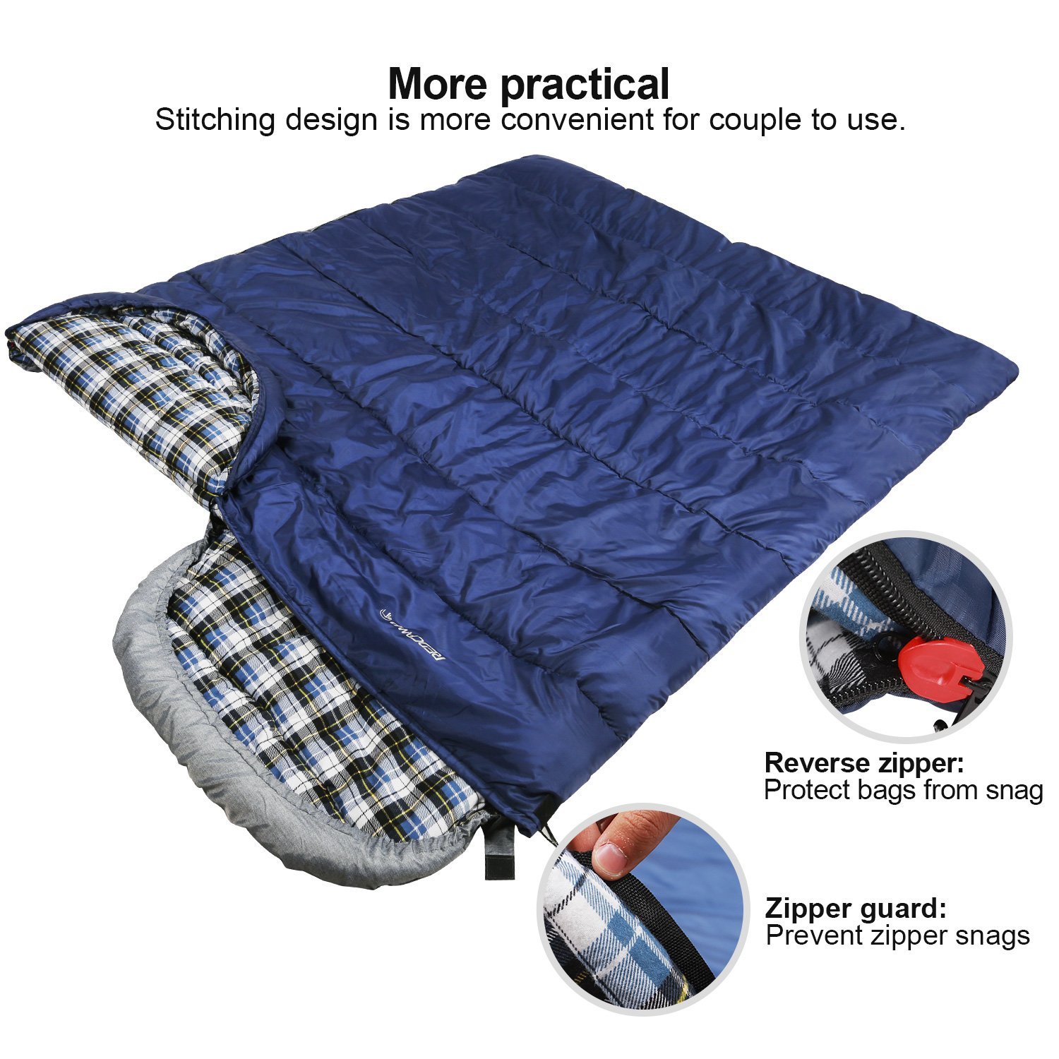 Redcamp Flannel Sleeping Bag for Adults photo 5
