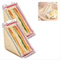 thumbnail image 2 of Embalaje Triangular para Panadería, Caja Pequeña para Sándwich, Recipientes Triangulares para Sándwich, Bolsas Reutilizables para Sándwich, Caja de Conservación, 2 of 5