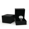 thumbnail image 2 of Portable Watch Box for Men Black PU Storage Case with Removable Pillow for Most Watch Sizes 9.5*9.5*6.5cm, 2 of 4