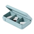 thumbnail image 2 of Unique Bargains 1 Pc 3 Compartment Single Layer Pill Case Durable for Travel Blue, 2 of 6