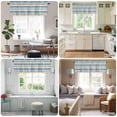 thumbnail image 6 of Blue Stripes Valances for Windows, Rod Pocket Kitchen Valance Curtains - Soft & Washable Small Window Treatment for Living Room, Bathroom, Yellow Classic Striped 54x18inch, 1 Panel, 6 of 9