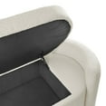 thumbnail image 6 of Accent Chair Bench, Ivory White, Fabric, Living Kitchen Cafe Bistro Hospitality Restaurant, Modern Contemporary HB34378, 6 of 8