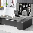 thumbnail image 4 of Simplicity Modern Office Desks Combination Manager President Single Person Office Desks Boss Escritorios Work Furniture QF50OD My Lux Decor Round, 4 of 22