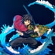 thumbnail image 3 of Figura de Demon Slayer de Anime, juguetes de modelos coleccionables de PVC, Tomioka Giyuu de respiración de agua, 17cm, regalo para niños, 3 of 4
