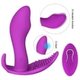thumbnail image 2 of Vibrador de control remoto para bragas, 10 modos de vibración Estimulación Control remoto Estimulador sexual impermeable para mujeres, Succionador de forma para mujeres Juguete Lenguas sexuales Silenc, 2 of 6