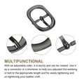thumbnail image 3 of Uxcell 6Pack 0.75" Single Prong Belt Buckle Oval Center Bar Buckles for Leather Craft, Dark Grey, 3 of 7