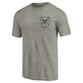 thumbnail image 2 of Men's Gray Heather Butler Bulldogs Left Chest Distressed Logo Tri-Blend T-Shirt, 2 of 3