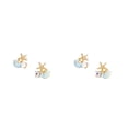 thumbnail image 3 of Aretes Minnieouse 1 par concha mujer aleación de Zinc pendientes brillantes cristal perla joyería fiesta compromiso Type1 NO1, 3 of 6
