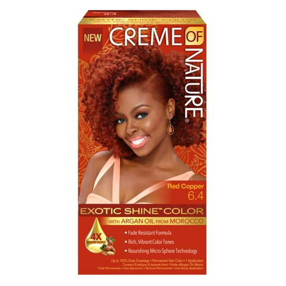 Creme Of Nature Color #6.4 Red Copper Exotic Shine (Pack of 3)