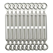 Tootaci 304 Stainless Steel Turnbuckle,M5 Turnbuckle Eye & Cable Wire Tensioner Kits - 10 PCS