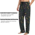 thumbnail image 3 of Top-kevin Mardi Gras Confetti Print Pajama Pants for Men Comfort Sleep Lounge Bottoms Straight-fit with Pockets S-XXL, 3 of 6