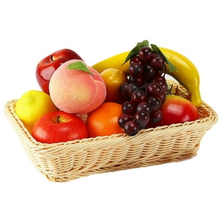 Artificial Fruits Set for Decoration Fake Fruits Props,8 Kinds Of Fruit  with Basket
