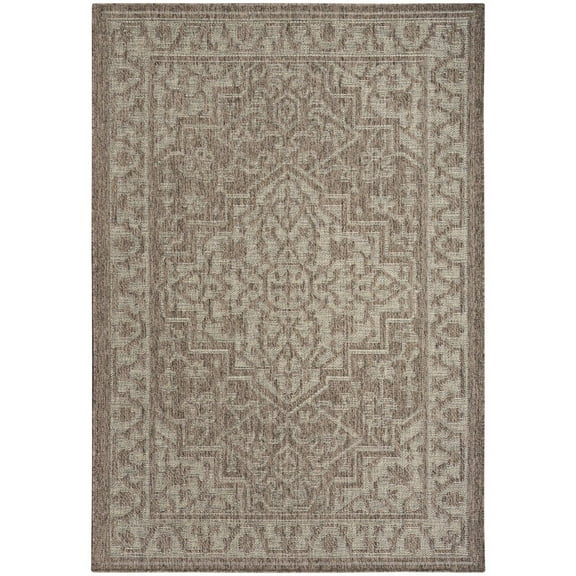 Nourison Home Tulum 6' x 9' Brown Outdoor Rug