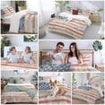 thumbnail image 5 of 3 Piece American Flag Duvet Cover Set Twin Size, Microfiber Comforter/Quilt Cover with Corner Ties and 2 Pillowcases, Rustic Star Stripes USA Flag Retro All Season Soft Bedding with Zipper Closure, 5 of 8