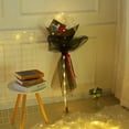 thumbnail image 6 of MELLCO LED Luminous Balloon Rose Bouquet Transparent Bobo Ball Rose Valentines Day Gift Birthday Party Wedding Decoration Balloons(Send pump), 6 of 8
