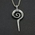 thumbnail image 3 of GKNET Silver Gothic Totem Snake Scepter Pendant Necklace Men's Delicate Jewelry Chain 24" Gift, 3 of 5
