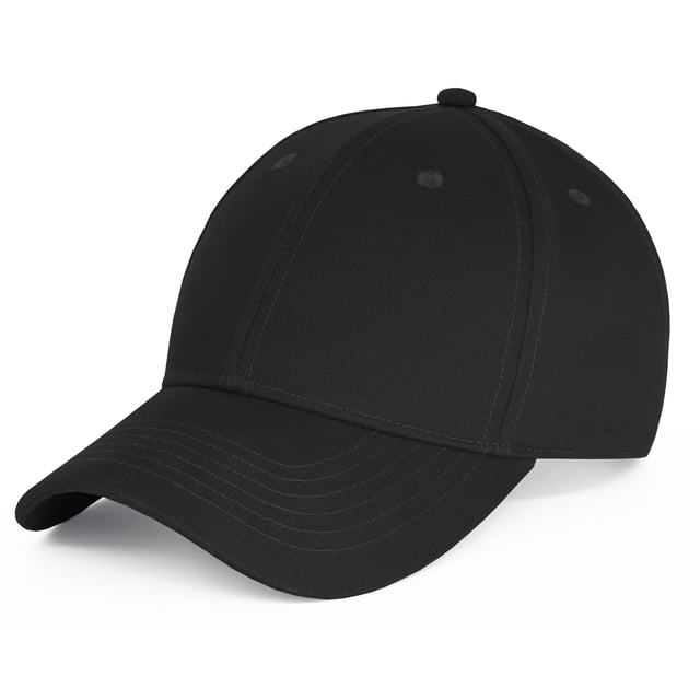 Gorra de béisbol Artexia 100% algodón negra ajustable