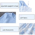thumbnail image 4 of Summer Dresses for Girls Spaghetti Strap Butterfly Print Midi Dress and Cardigan Cute Sets Girl Clothes Size 9-10 Years, 4 of 9