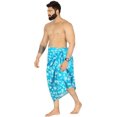 thumbnail image 5 of HAPPY BAY Men's Pareo Standard Party Surf Sarong Beach Wrap One Size Blue-I635 Summer Vacation Party, 5 of 5