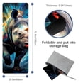 thumbnail image 4 of Rhinoceros Yoga Towel with Storage Bag, 72.8"x26.8", Suitable for Yoga, Pilates, Fitness, etc. Gym Towels Included., 4 of 6