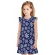 thumbnail image 1 of Fotbe Snowflakes On Dark Blue Vestido de Dormir para Niñas de 3 a 10 Años, Mangas Cortas, Estilo Princesa, Pijama Camisón con Mangas Voladas-X-Large, 1 of 6
