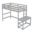 thumbnail image 5 of Twin Loft Bed With Stairs Ladder Landing Platform Space-Saving Twin Bed Frame With Full-Length Guardrail No Box Spring Needed, 5 of 9