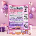 thumbnail image 3 of LHSHID Gifts for 15 Year Old Daughter Birthday Gifts for 15 Year Old Daughter Sweet 15 Year Old Daughter Gift Ideas 15th Daughter Gifts from Mom 15th Daughter Christmas Throw Blanket 50"x60", 3 of 6