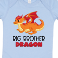 thumbnail image 4 of Inktastic Big Brother Cute Red and Orange Dragon Boys Baby Bodysuit, 4 of 5