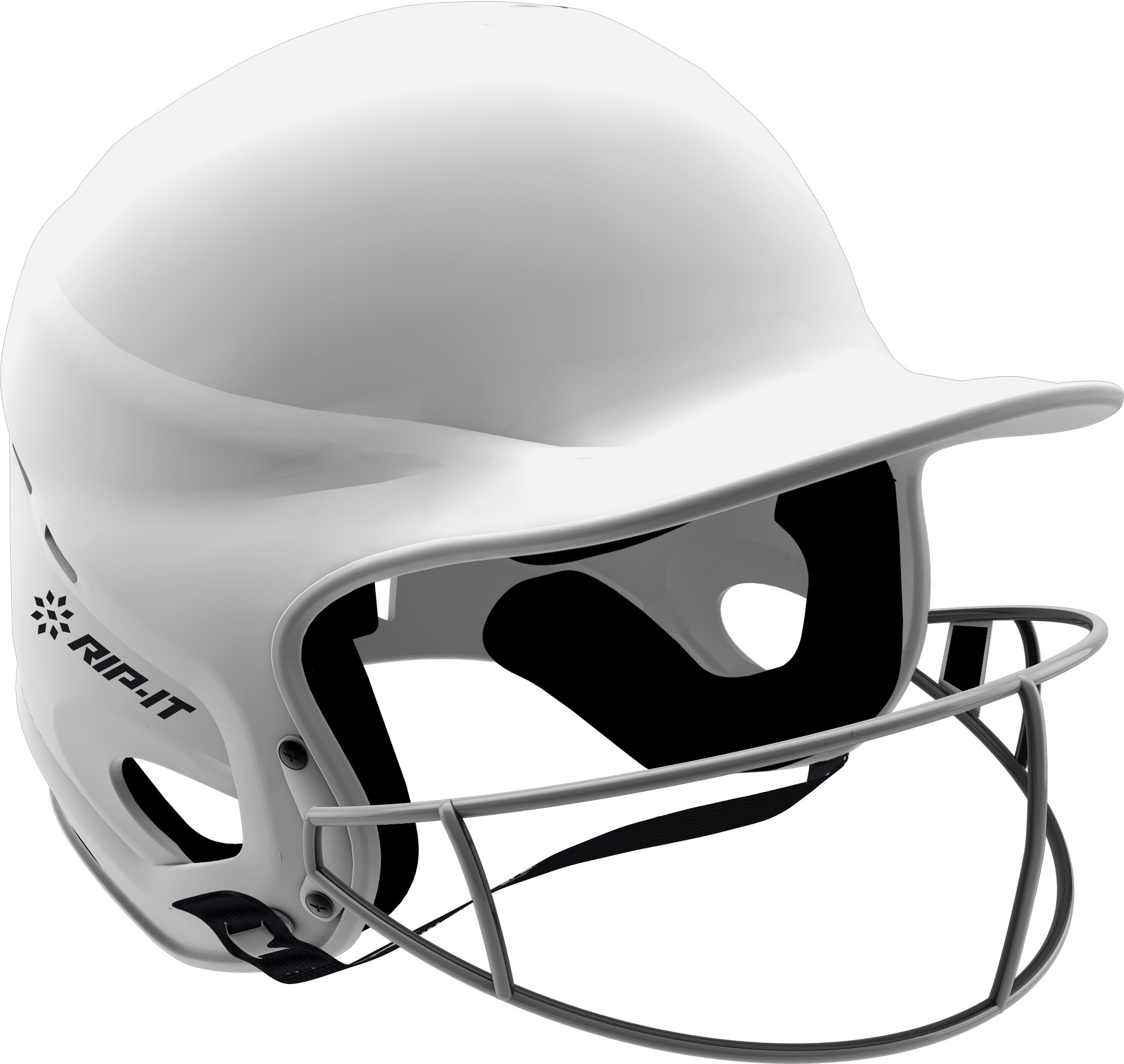 RIPIT Vision Pro Matte Softball Helmet, White