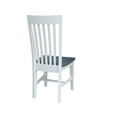 thumbnail image 5 of International Concepts Solid Wood Dining Side Chair in White and Gray (Set of 2), 5 of 7
