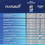 RID-X Septic Tank Treatment Powder - 2 Month Supply, Dual Action Enzymes and Bacteria to Break Down Waste & Prevent Backups