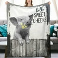 thumbnail image 2 of Funny Pig Blanket Cute Animal Pig with Daisy Decor Throw Blanket Pig Gifts for Girls Boys Super Warm Soft Plush Lightweight Fleece Flannel Blanket Winter Couch Bedding Blanket for Kids Women 50"x60", 2 of 6